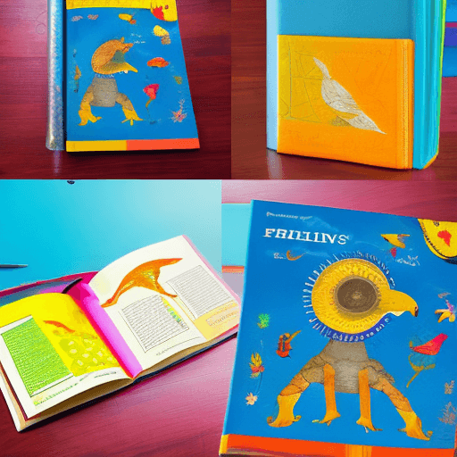 AI generated: Create a bright and exciting cover for a children's encyclopedia . The design should be appealing to...