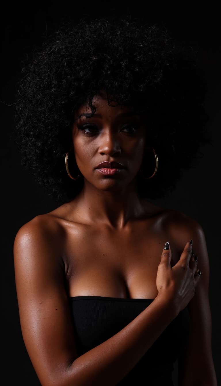 AI generated: Masterful portraiture, hyperrealistic close-up