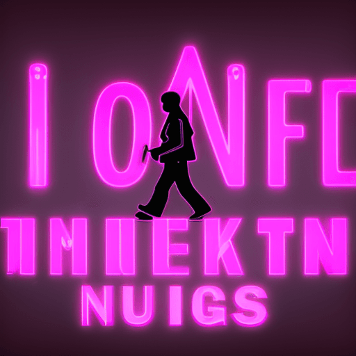 AI generated: Bright Pink neon font saying: "I'm walking with the 10,000 refugees who don't have permanent visas"