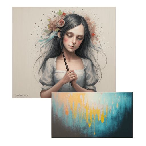 AI generated: Imaginary loves of tableau and painting