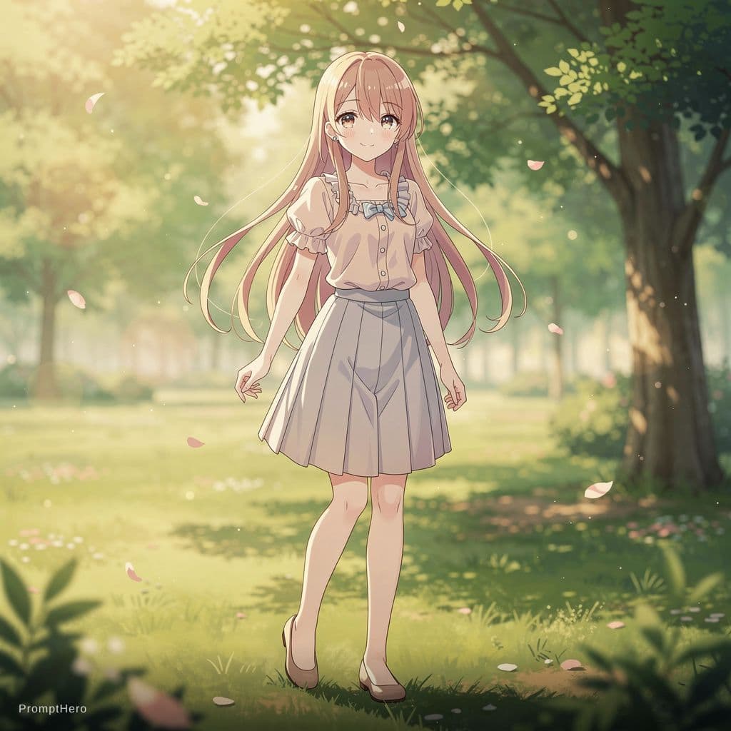 AI generated: Anime girl naked
