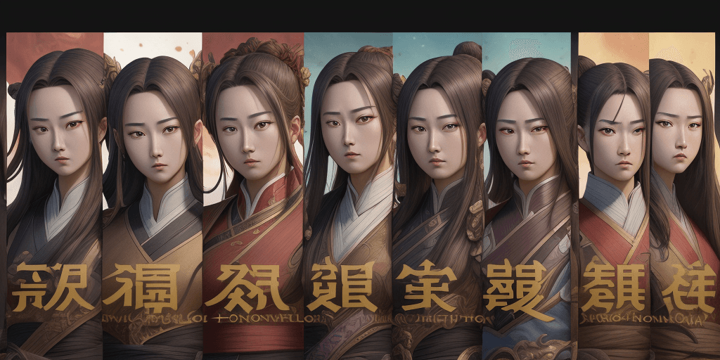 AI generated: a donghua banner, with various characters,with a lot of detail, high quality image, hyper realism, e...