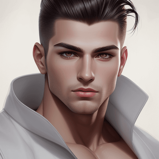 AI generated: High resolution, detailed illustration of a   named Pukar, white skin, 5'10 height, stylish hairstyl...