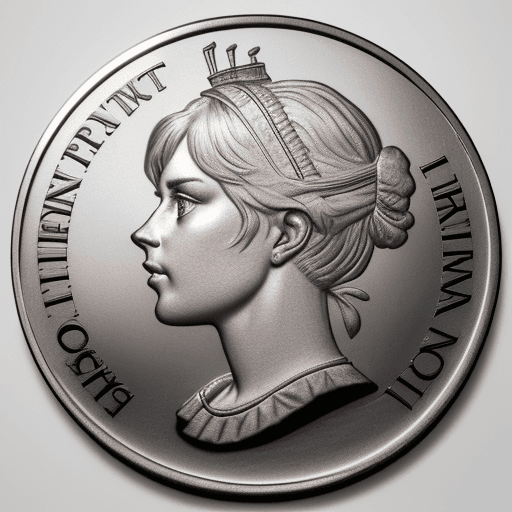 AI generated: Photo of a ultra realistic coin with the text GROWER in it