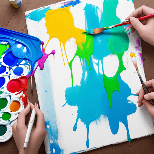 AI generated:  paint, humsn
