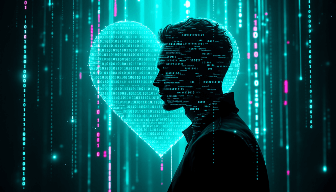 AI generated: The background is a mesmerizing, glowing matrix grid in a vibrant light green hue, with cascading st...