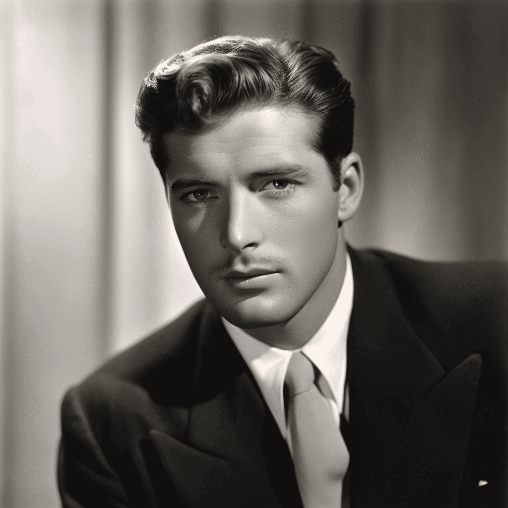 AI generated: hollywood, actor man, handsome, 1940's