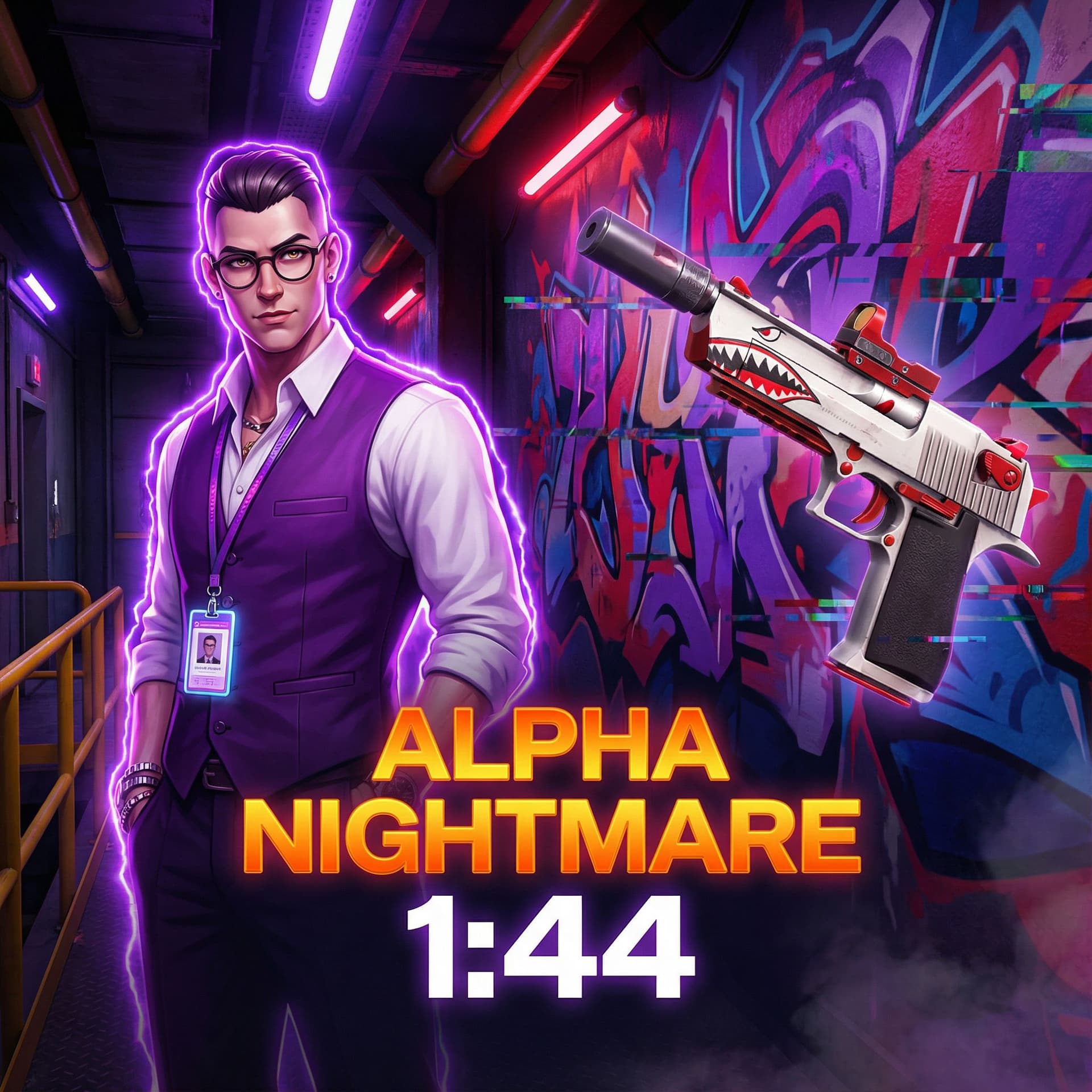AI generated: A highly detailed Valorant-style fan art poster:
On the left, a stylish male Valorant agent with sho...