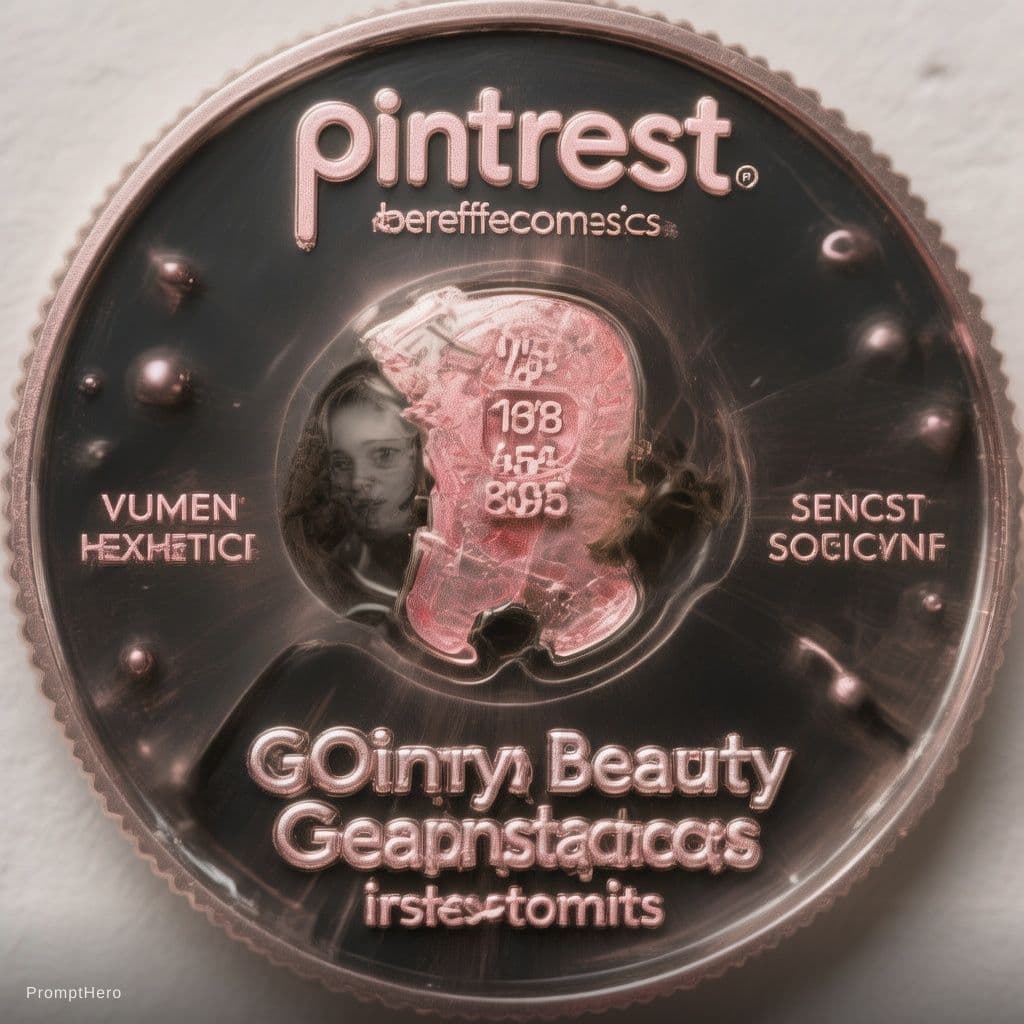 AI generated: a promotional pin for pintrest for benefitcosmetics, promoting womens beauty and driving traffic