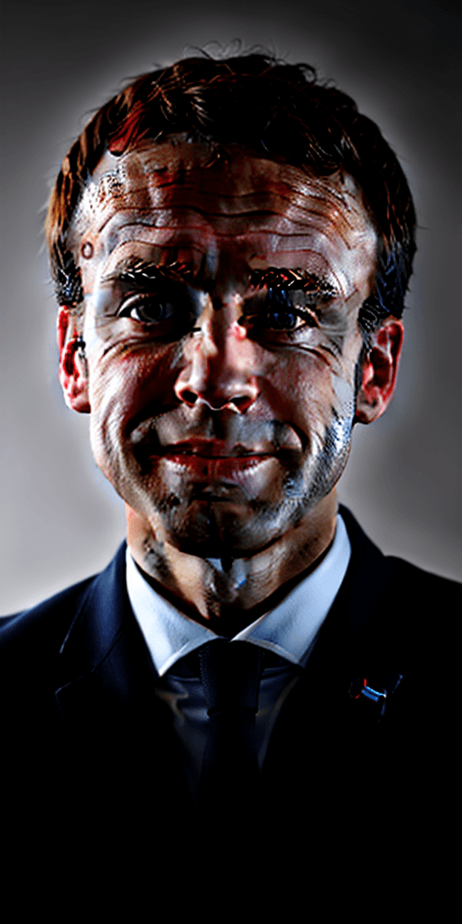 AI generated: Ultra realistic photo of Emmanuel Macron. 