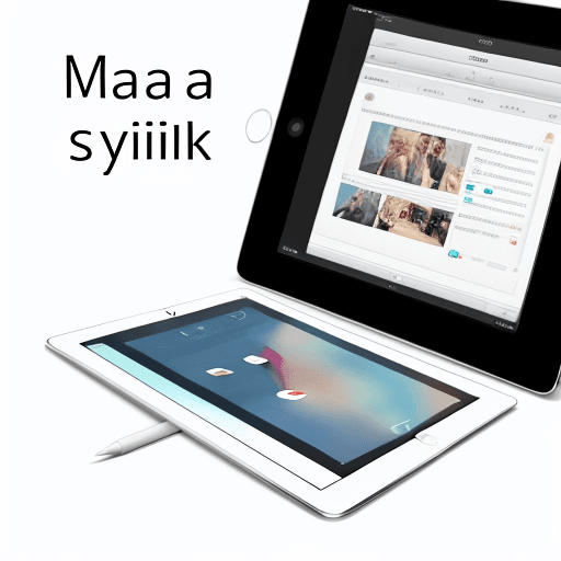 AI generated: A close-up view of an iPad screen held by a waiter on a makeshift raft in a flooded restaurant with ...