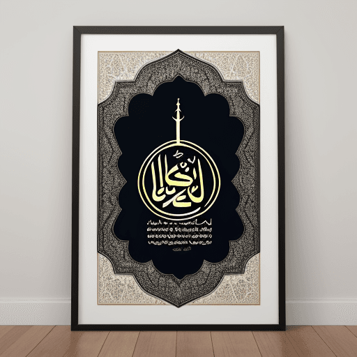 AI generated: islamic wall art print 