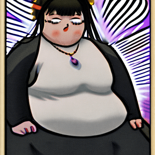AI generated: extremely fat anime girl