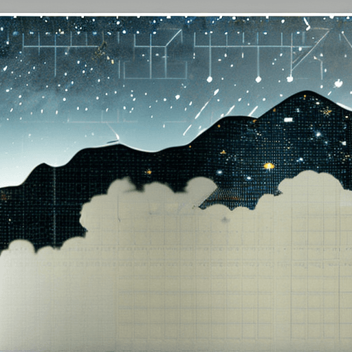 AI generated: The night view on the mountain, starry sky, Milky Way, fighter jets flying through the air, drawing ...