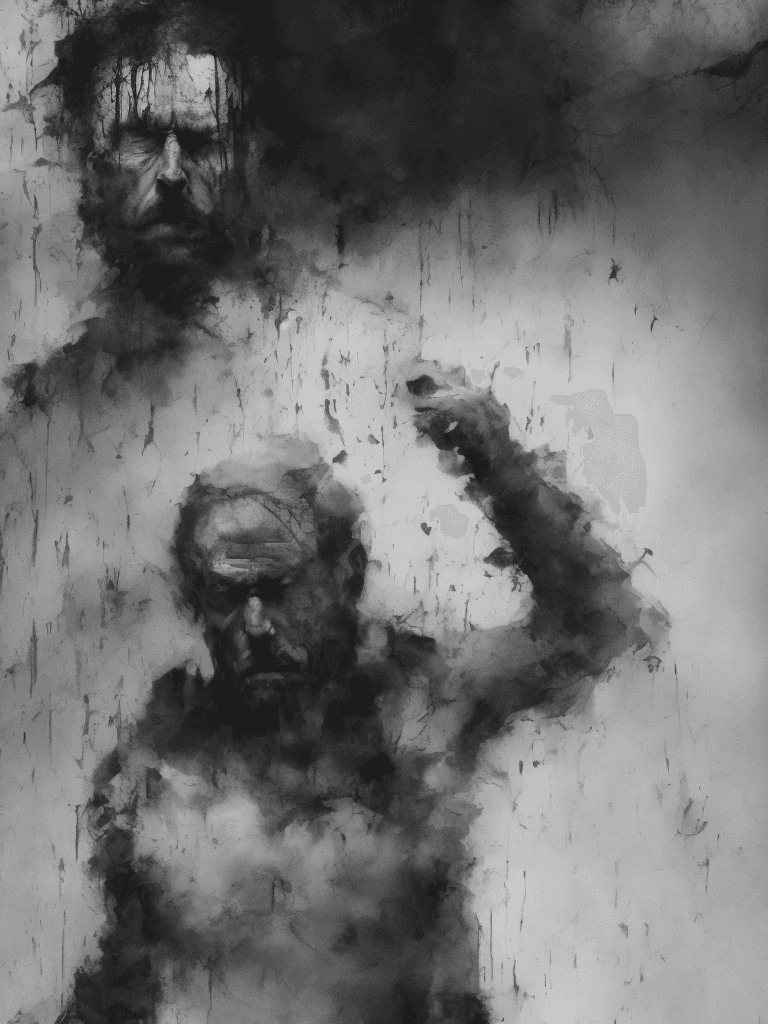 AI generated: a very bad man, epic composition, elegant, brutal, digitally painted masterpiece, (expressionism:1.1...