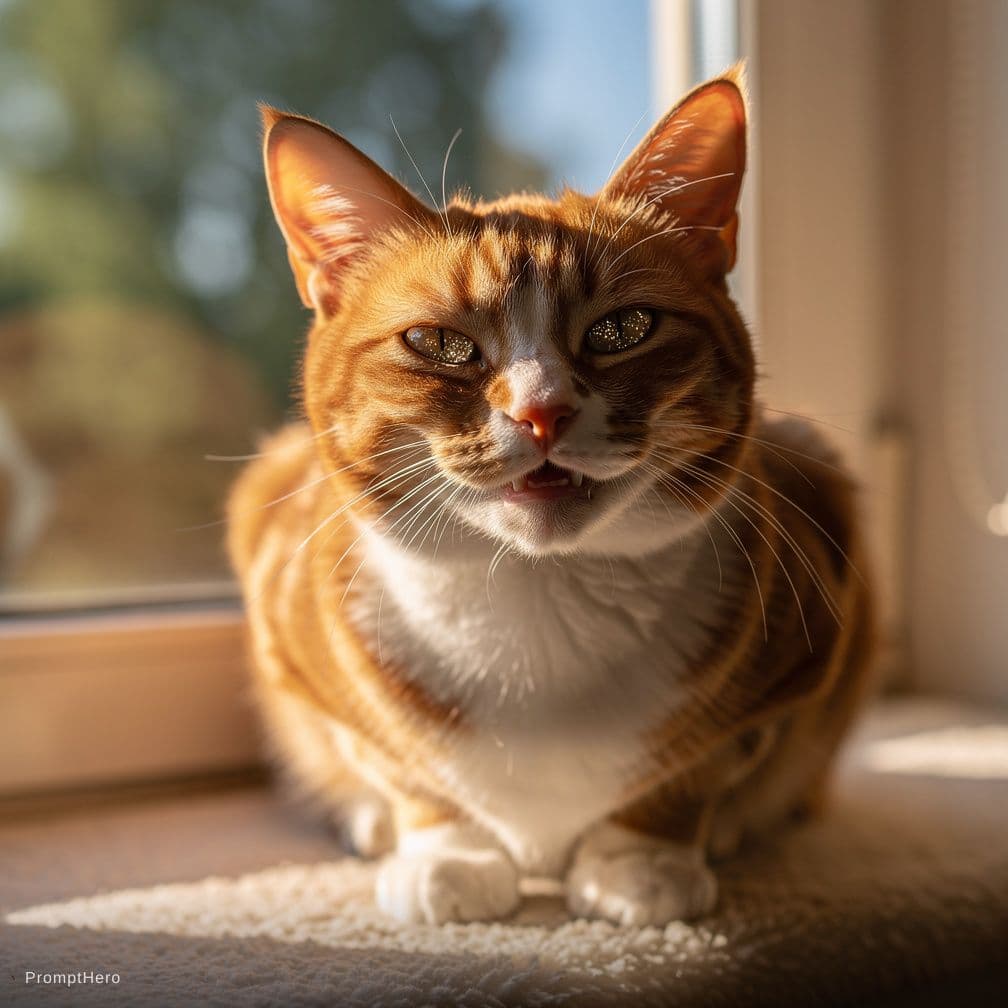 AI generated: a happy cat