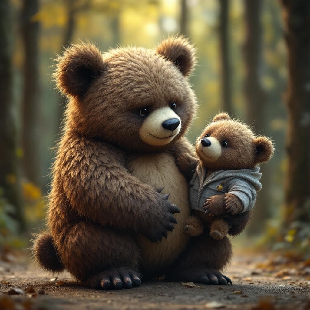 AI generated: chubby furry bear 
with small dick