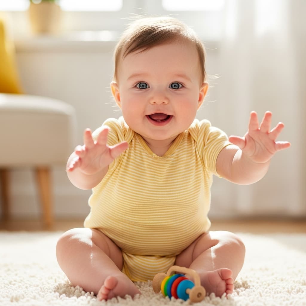 AI generated: happy baby