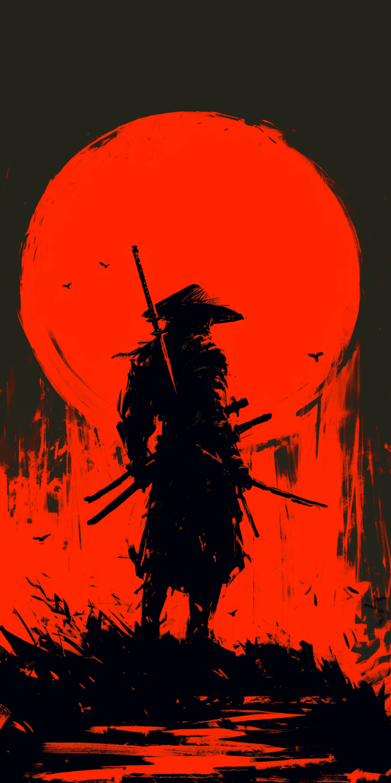 AI generated: Samurai in full armor, concept art in the style of Yoji Shinkawa and Dominik Mayer with vibrant colo...