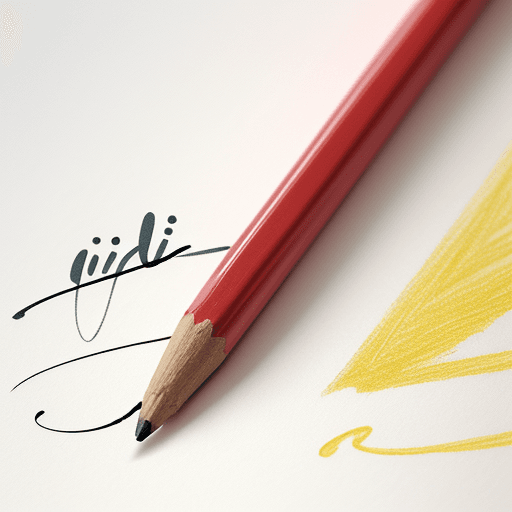 AI generated: pencil signature with the name "Zicarelli"