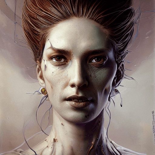 AI generated: Amazing portrait of a Mind Flayer woman by Greg Rutkowski, Bayard Wu, Frank Frazetta, Adobe After Ef...