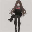 AI generated: yor forger from spy x family with brown hair and green eyes, wearing a camisole and boots, red and b...
