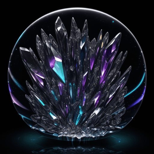 AI generated: A digitally enhanced image of a collection of gemstones, creating a mesmerizing and luxurious scene....