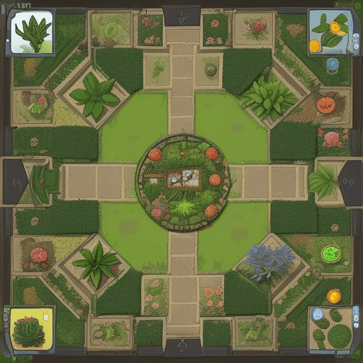 AI generated: The image depicts a scene of a battle between plants and zombies. In the background, you can see a g...