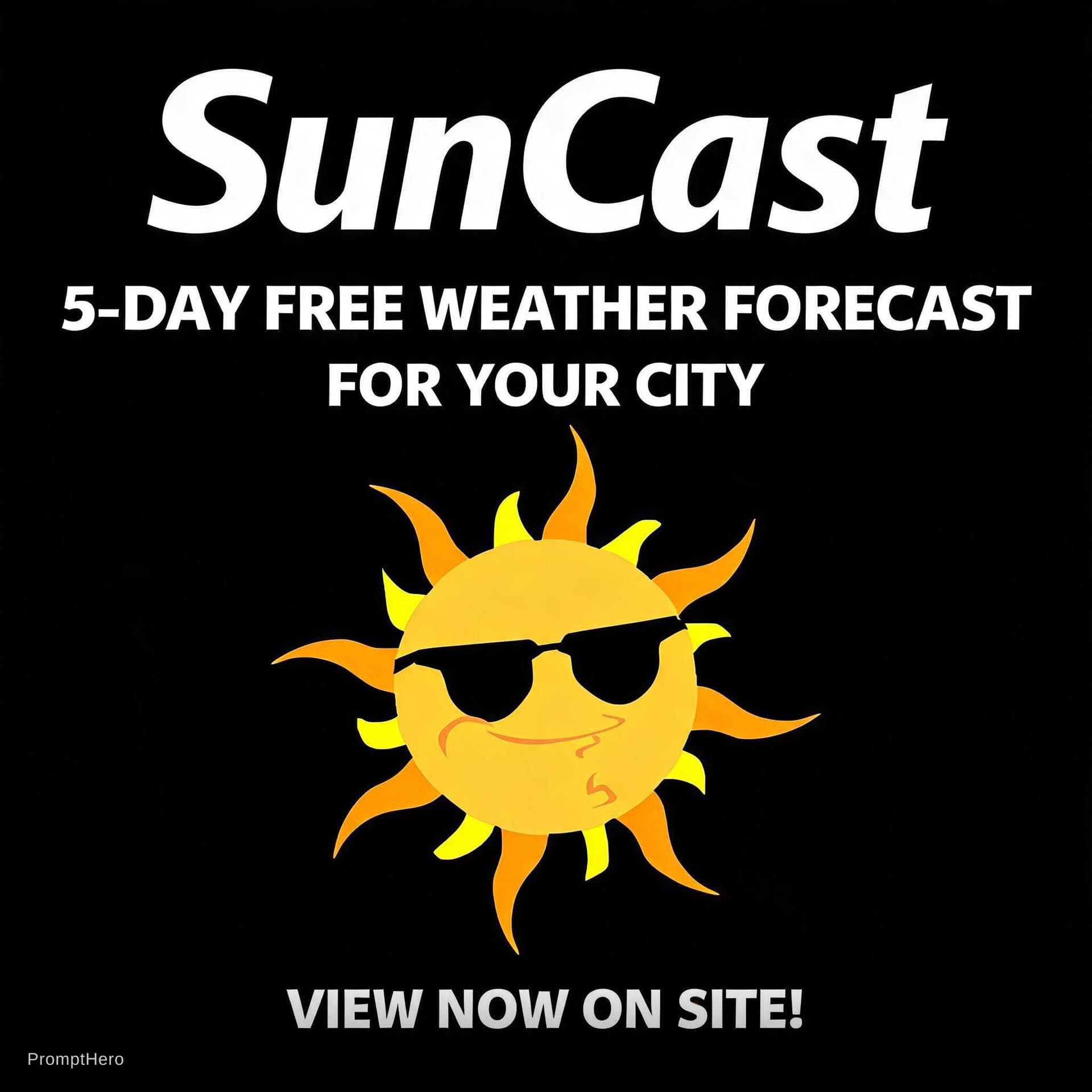 AI generated: Here in SunCast, you view the weather forecast to your city of five days at from today free. View sa...