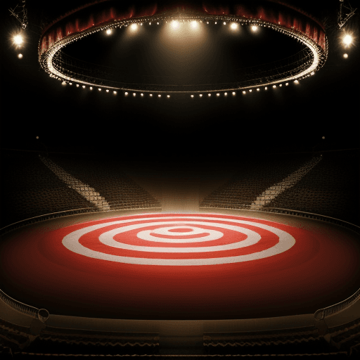 AI generated: empty circus ring