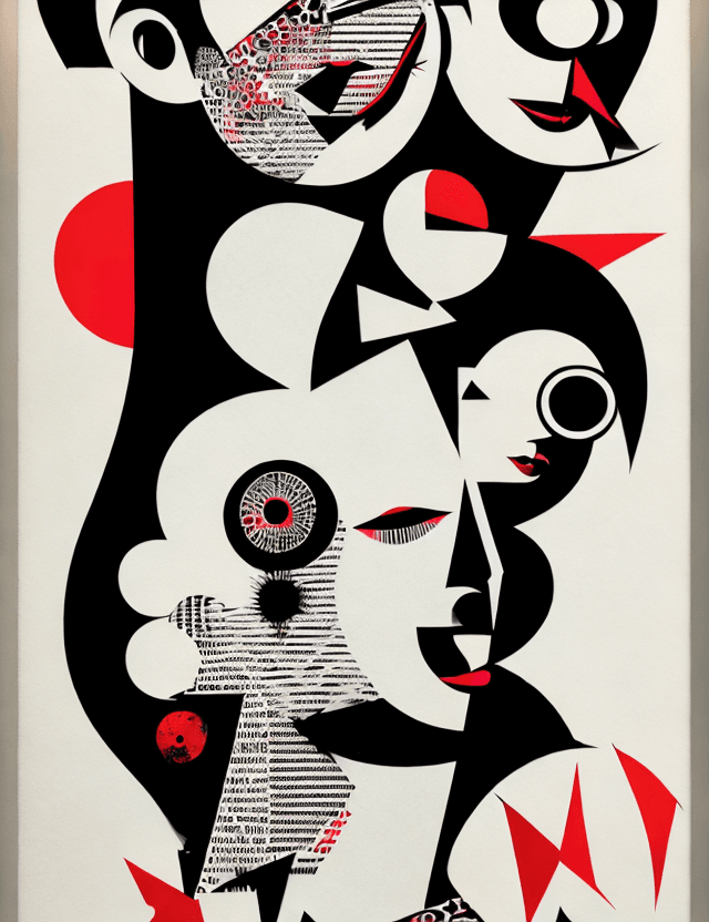 AI generated: Unapologetic, Perfectcore, bizarre, freaky graphic poster, strong graphic, line, Behance, award - wi...