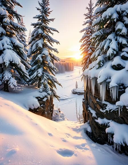 winter wonderland background - Image 4