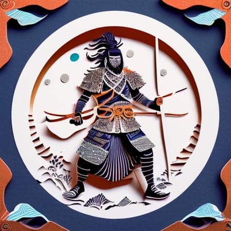 Midjourney Papercut