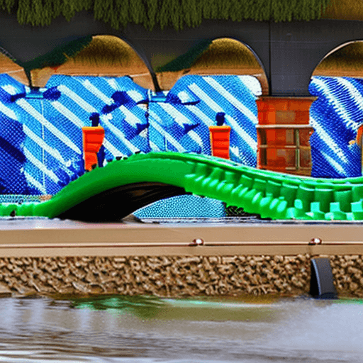 AI generated: a wave made out of plastic waste 
