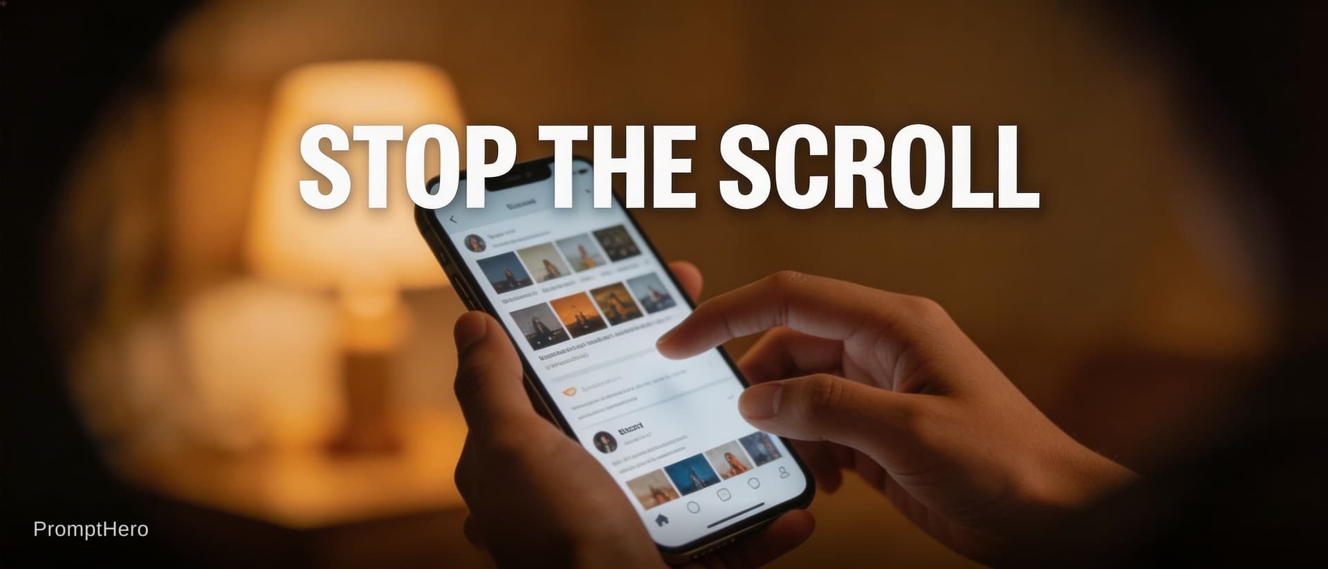 AI generated: Stop the scroll cinematic image.  