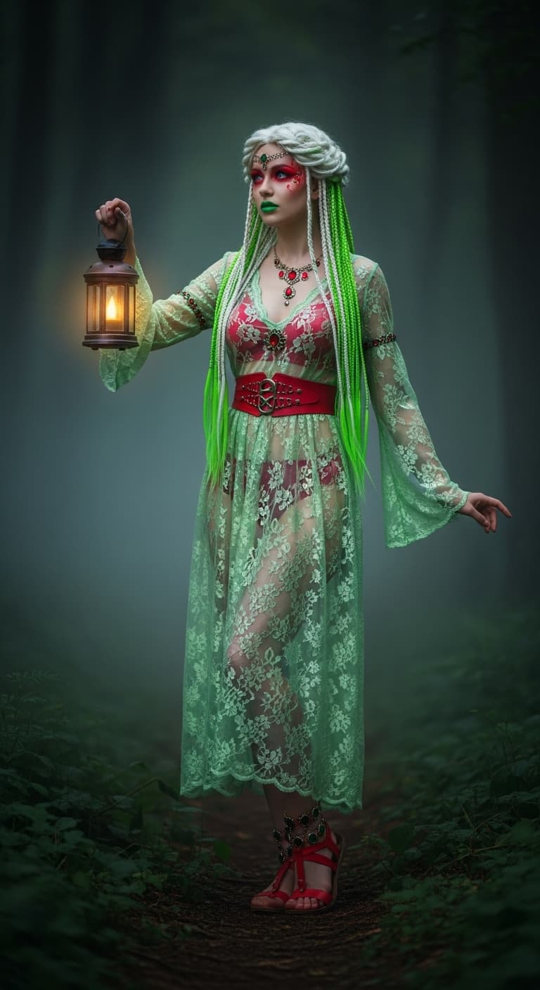 AI generated: A realistic, full body photograph of an incredibly beautiful, perfect body, female with long, bright...