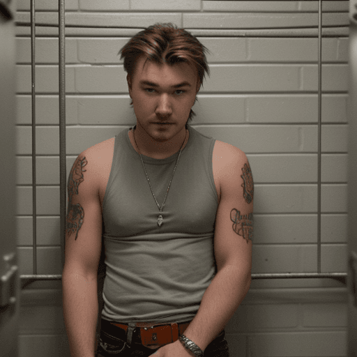AI generated: Morgan Wallen in jail, in cuffs