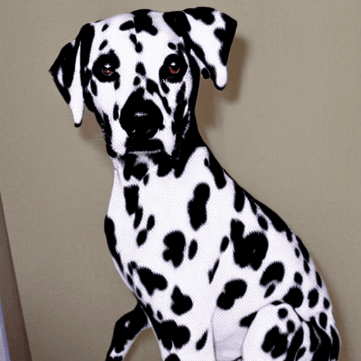 AI generated: pixel Dalmatian kawaii 