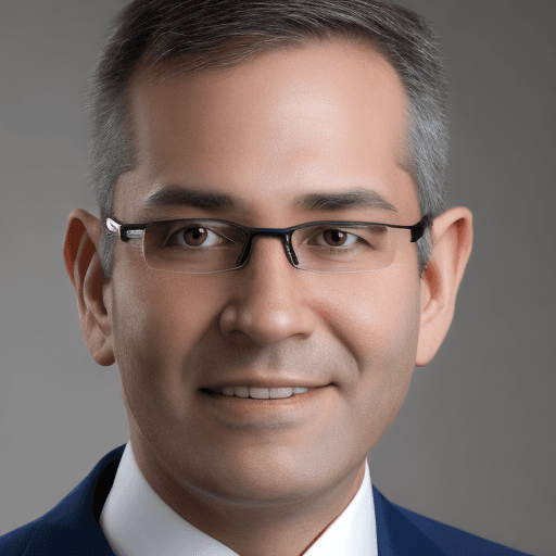 AI generated: Headshot of a high-income individual, Chief Executive Officer. 