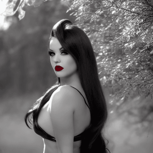 AI generated: Jessica Rabbit beautiful charismatic girl,  full body shot, dark eye makeup, in the style of jessica...