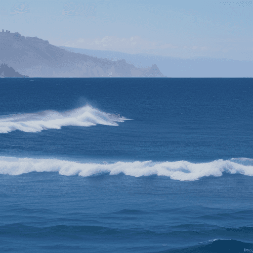 AI generated: DELFIMES AZULES EN EL MAR ABIERTO