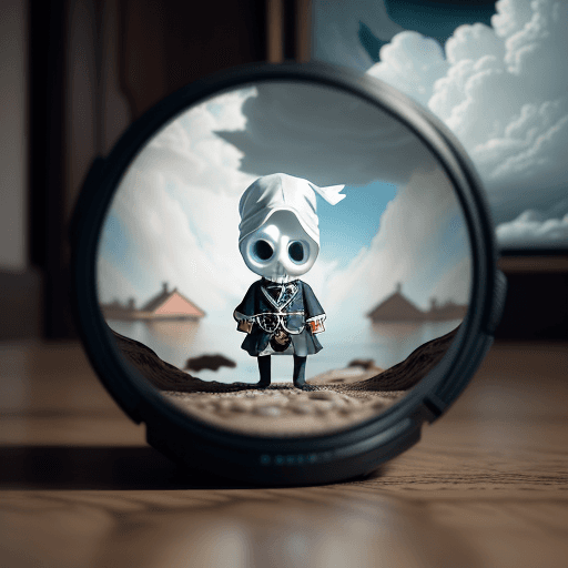 AI generated: photography surreal style taken with Sony A7 III camera, focal length 90 mm, ISO 100, exposure time ...