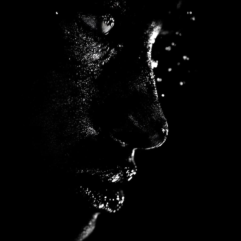 AI generated: High resolution photography, evoking the grittiness of classic film noir with an intimate and psycho...