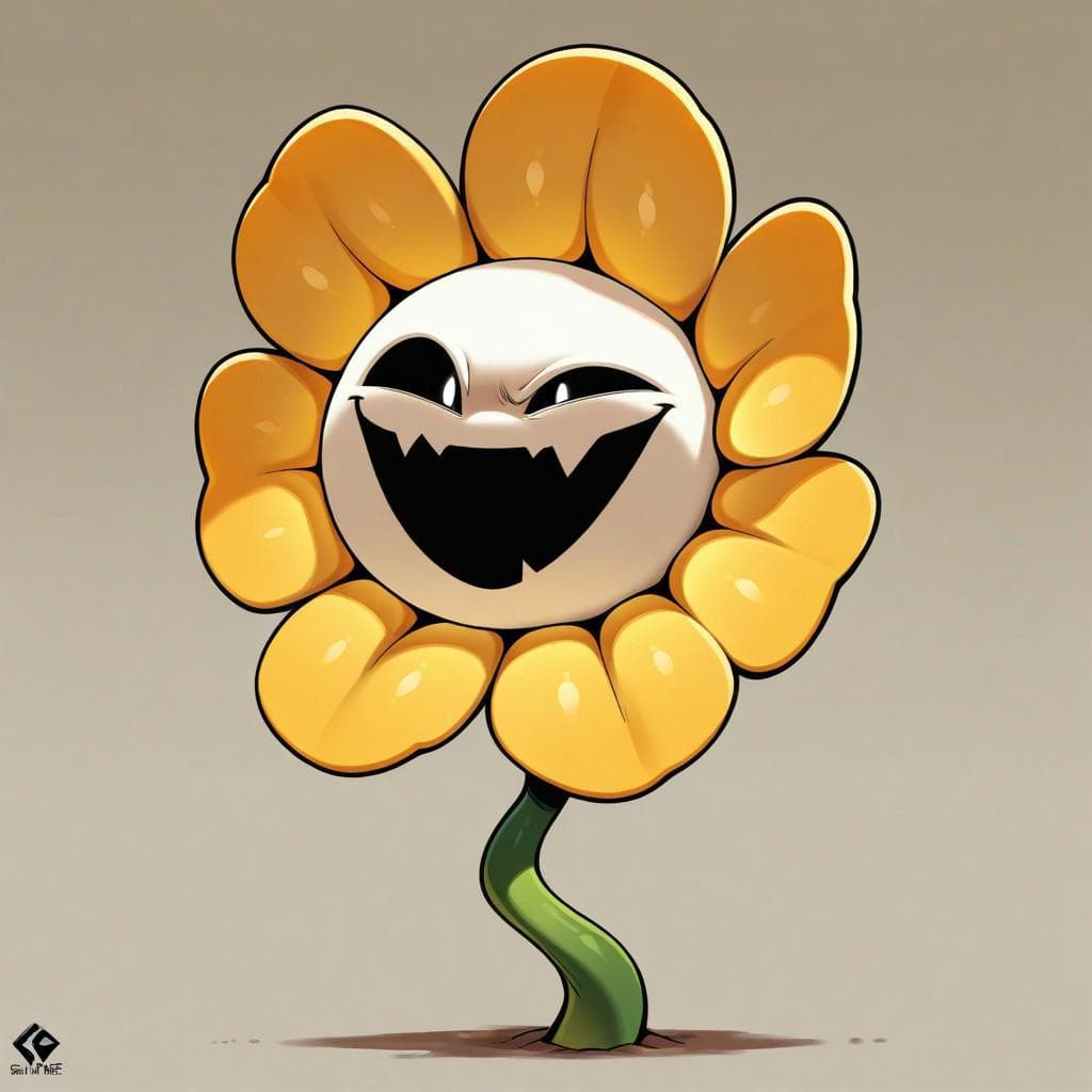 Flowey the Flower - Undertale - Illustrious