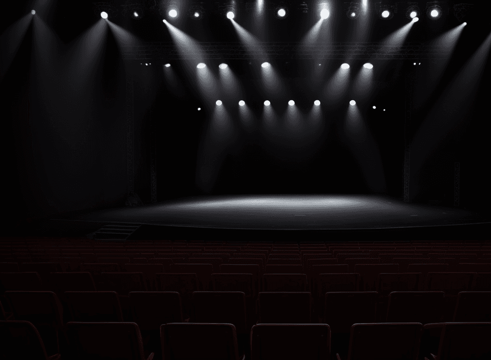 AI generated: empty stage