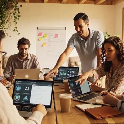 AI generated video: This is not a corporate office, not a coworking space and not an open-space workplace. It is a warm ...