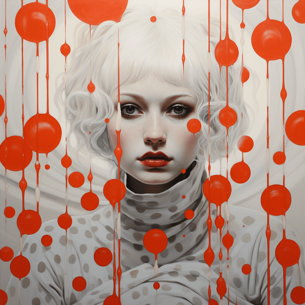 AI generated: spots with red dots