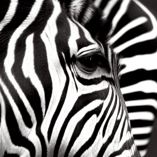 AI generated: Highly detailed photography of a zebra with stripes that look like letters