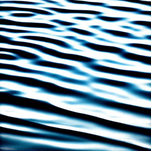 AI generated: ripples in water.  silhouette. soft focus.