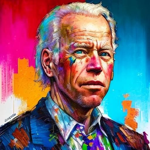 AI generated: joe biden ,portrait, acry1ic style<lora:acry1ic-000015:1.3>